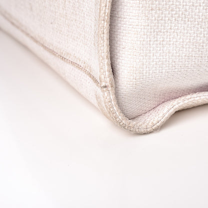 Chanel Canvas Large Deauville Tote White Pink 17 of 24