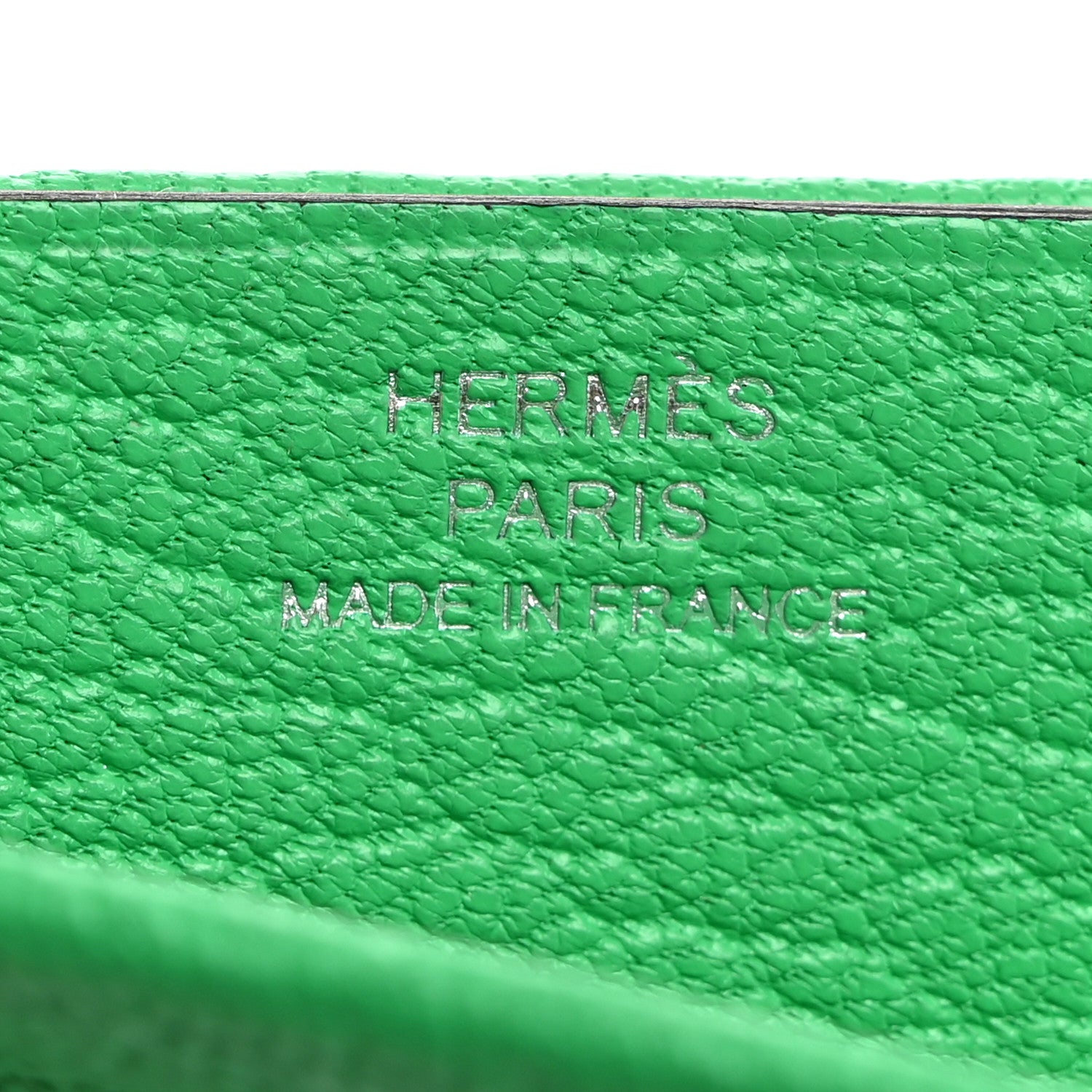 Hermes Chevre Mysore Sellier Card Holder Vert Comics Vert Fizz 6 of 8
