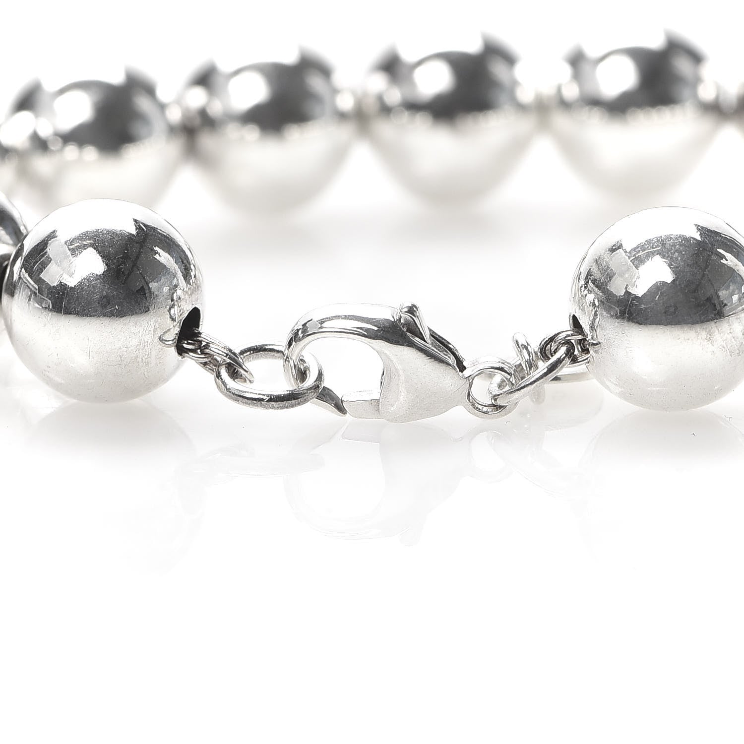 Tiffany Sterling Silver 10mm HardWear Ball Bracelet 4 of 6