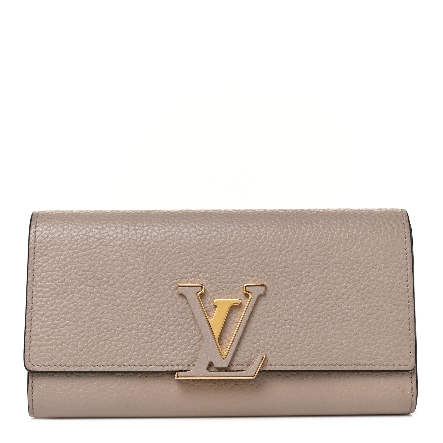 Taurillon Capucines Wallet Galet