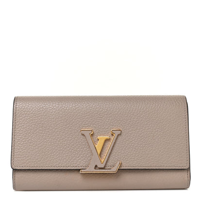 Louis Vuitton Taurillon Capucines Wallet Galet 1 of 9
