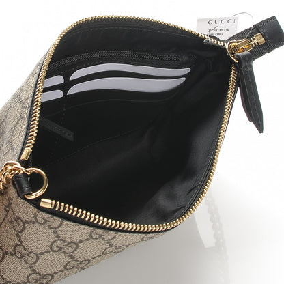 Gucci GG Supreme Monogram Wrist Wallet Black 5 of 6