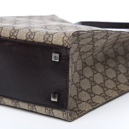 Gucci GG Plus Monogram Small Vertical Tote Dark Brown 11 of 13