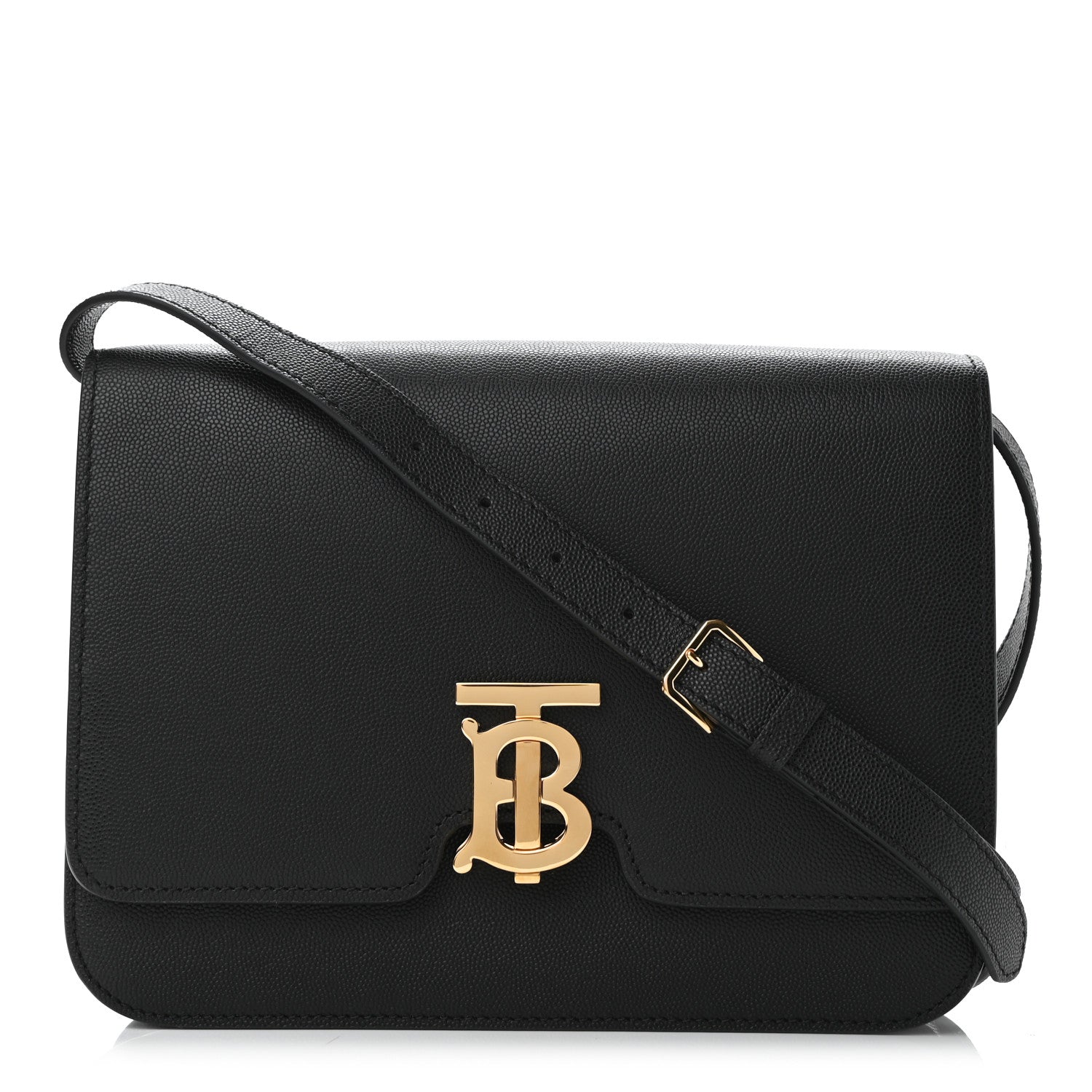 Burberry Grained Calfskin Medium TB Bag Black 1 of 9
