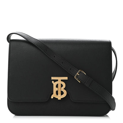 Burberry Grained Calfskin Medium TB Bag Black 1 of 9