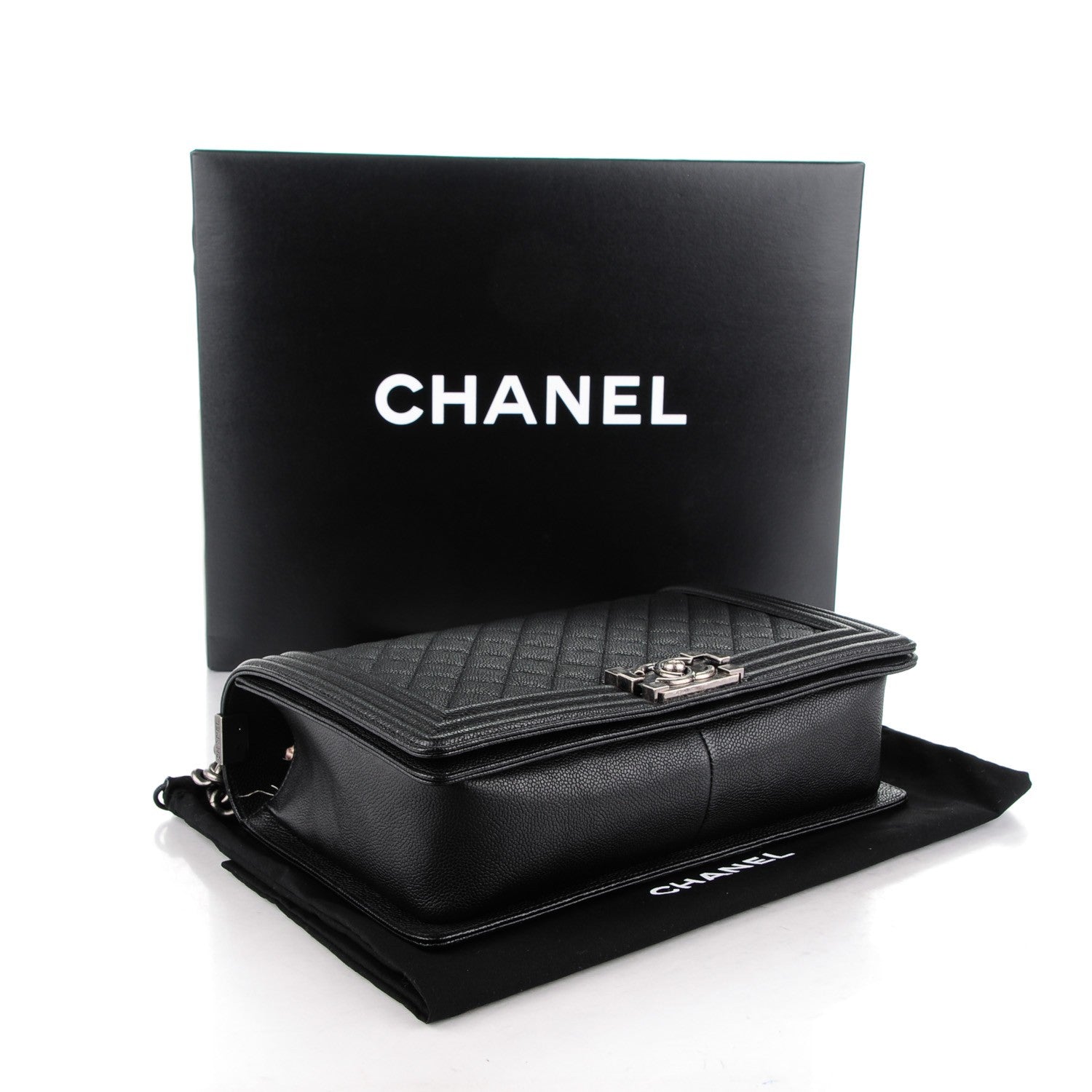 Chanel Caviar Quilted New Medium Boy Flap Black 4 of 7