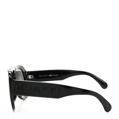 Chanel Resin Polarized Sunglasses 5423-B-A Black 3 of 8