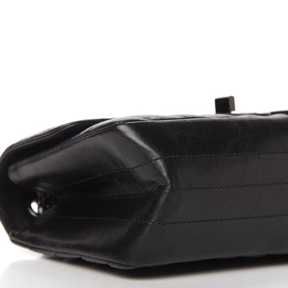Chanel Aged Calfskin Chevron Quilted 2.55 Reissue Mini Flap So Black 6 of 11