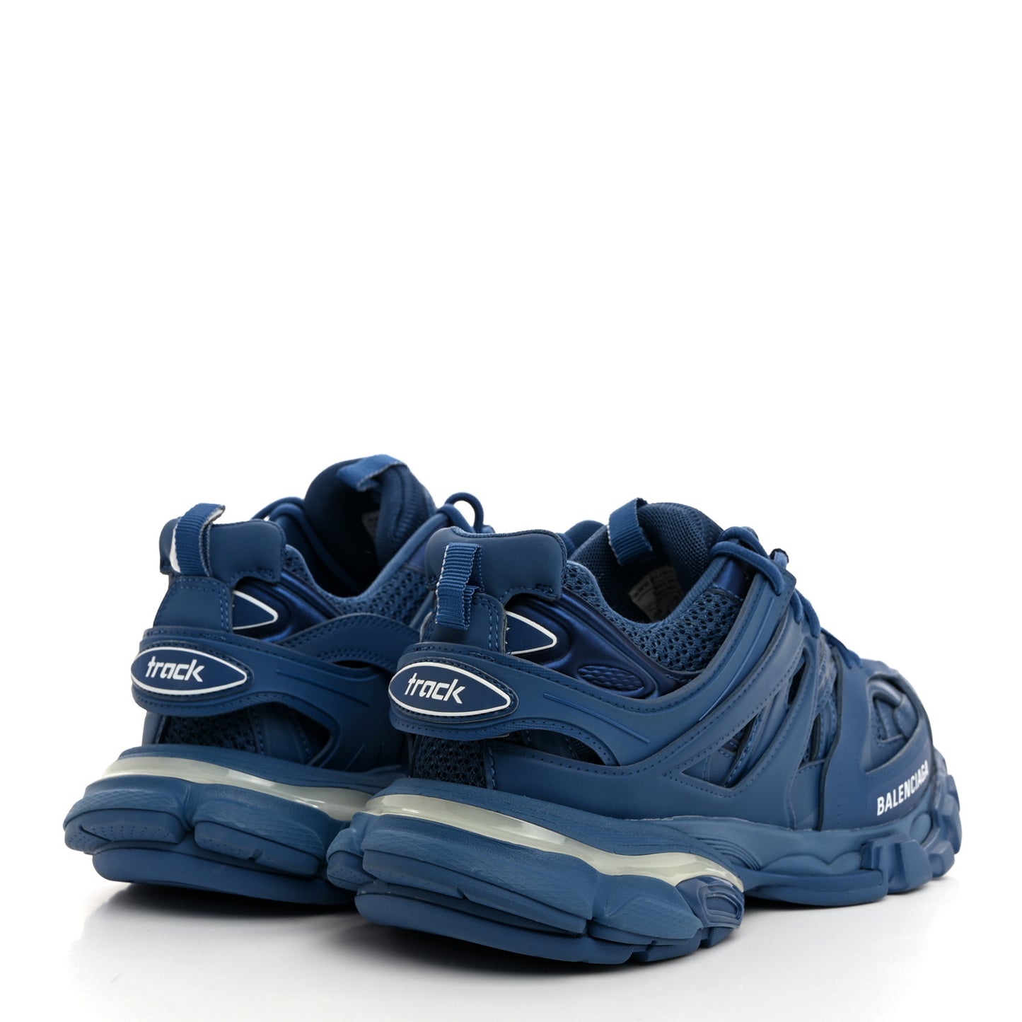 Mesh Nylon Mens Track LED Sneakers 40 Blue Grey White