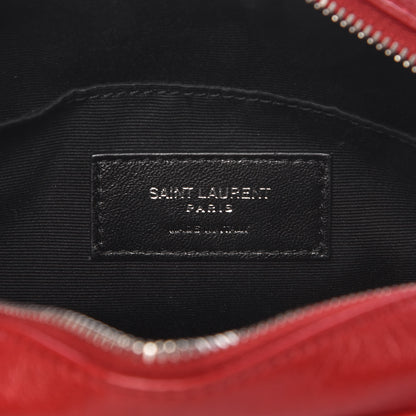 Saint Laurent Lambskin Monogram Lou Belt Bag Red 6 of 10