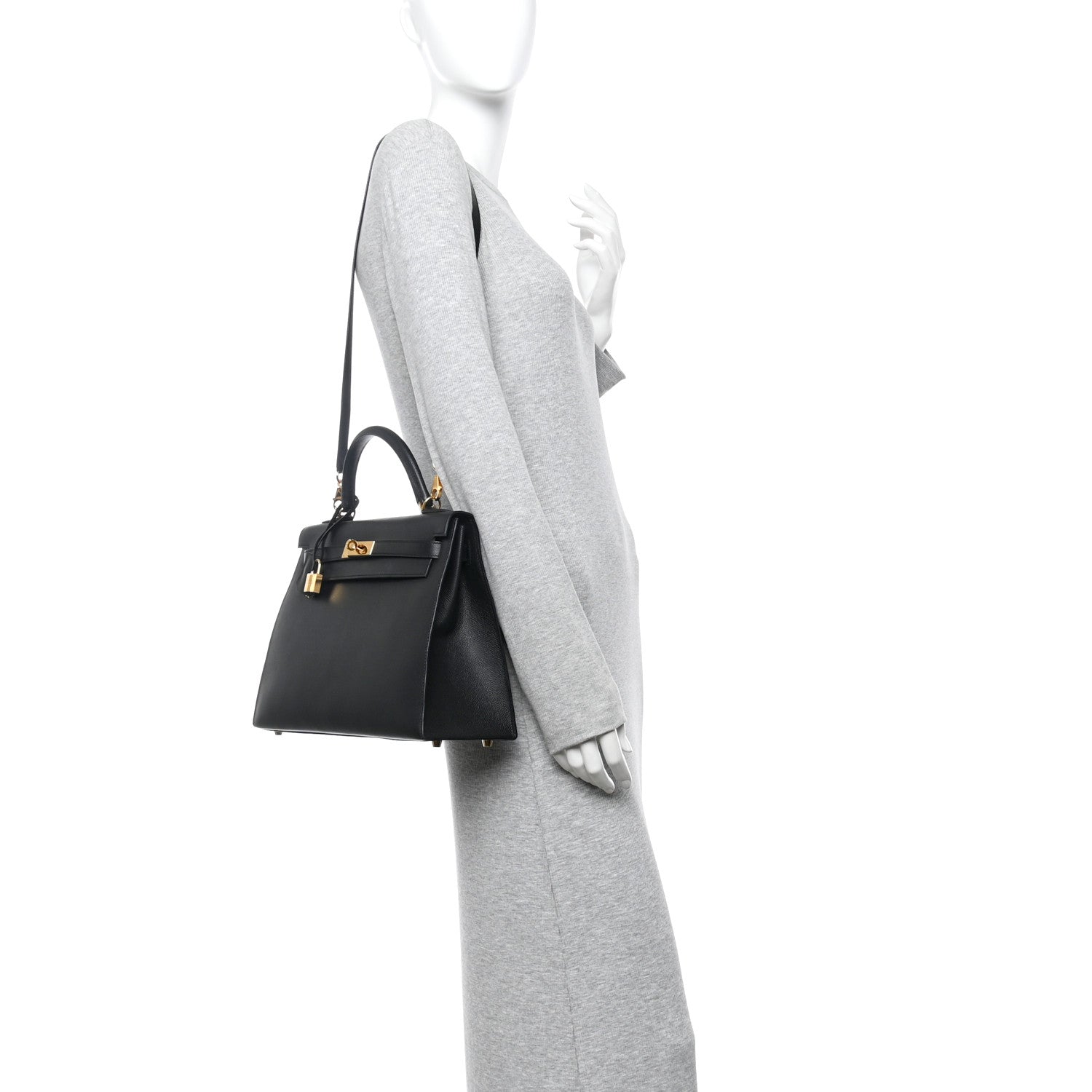 Hermes Epsom Kelly Sellier 32 Black 2 of 13