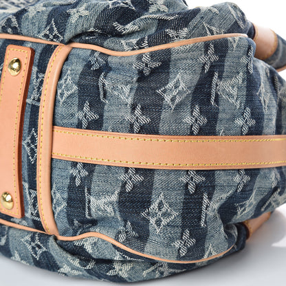 Louis Vuitton Denim Raye Porte Epaule MM 15 of 17