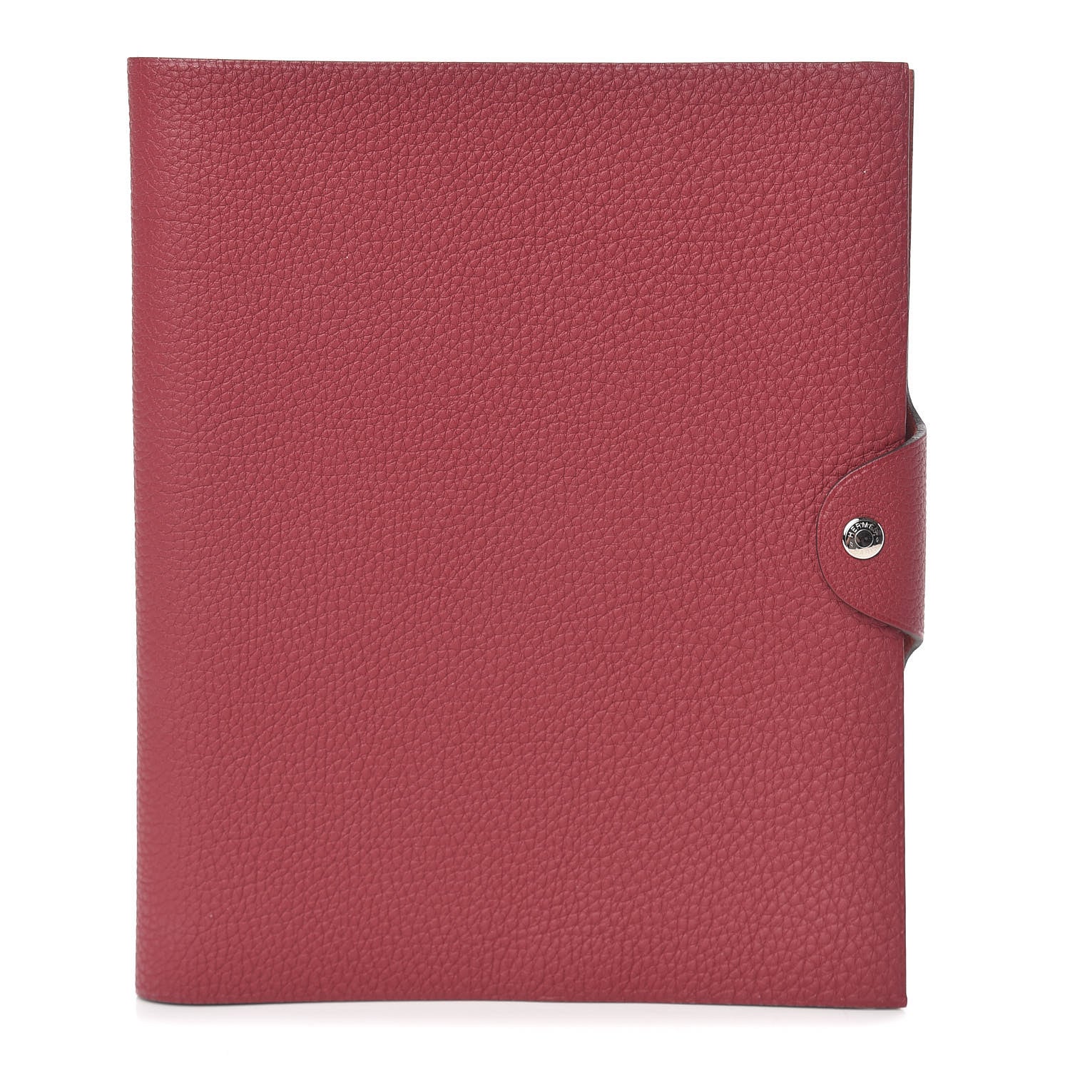 Hermes Togo Ulysse MM Notebook Cover Rouge Grenat 1 of 7