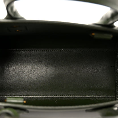 Saint Laurent Calfskin Nano Sac Leather Satchel Dark Pine 5 of 10