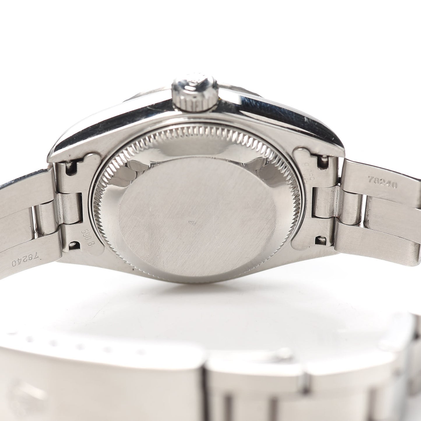Stainless Steel 26mm Oyster Perpetual Date Watch White Roman 79190