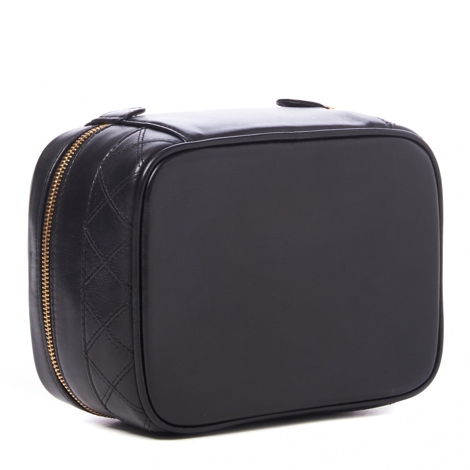 Chanel Lambskin Vanity Cosmetic Case Black 3 of 9