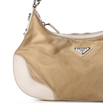 Prada Canvas Calfskin Chain Hobo Cera 8 of 17