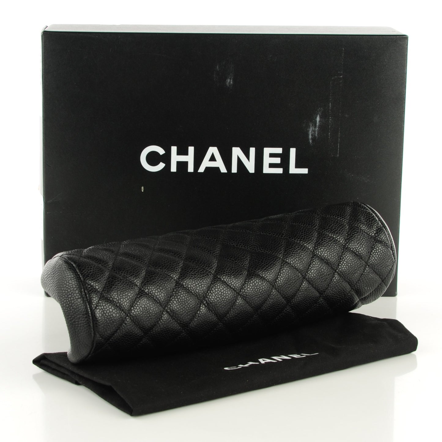 Caviar Quilted Timeless Clutch Black