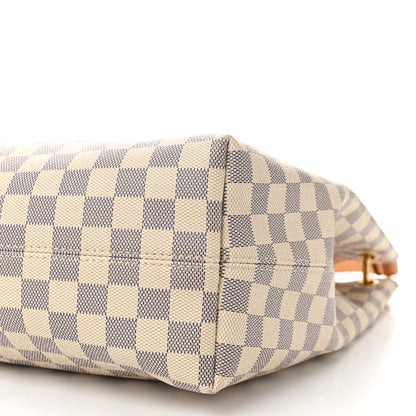 Louis Vuitton Damier Azur Graceful MM Rose Ballerine 9 of 9
