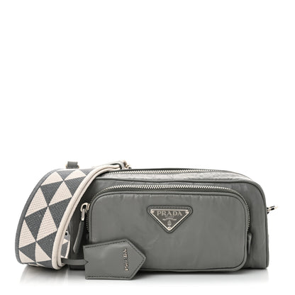 Prada Nappa Antique Multi-Pocket Shoulder Bag Ardesia 1 of 12