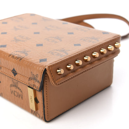MCM Visetos Small Berlin Crossbody Cognac 7 of 13