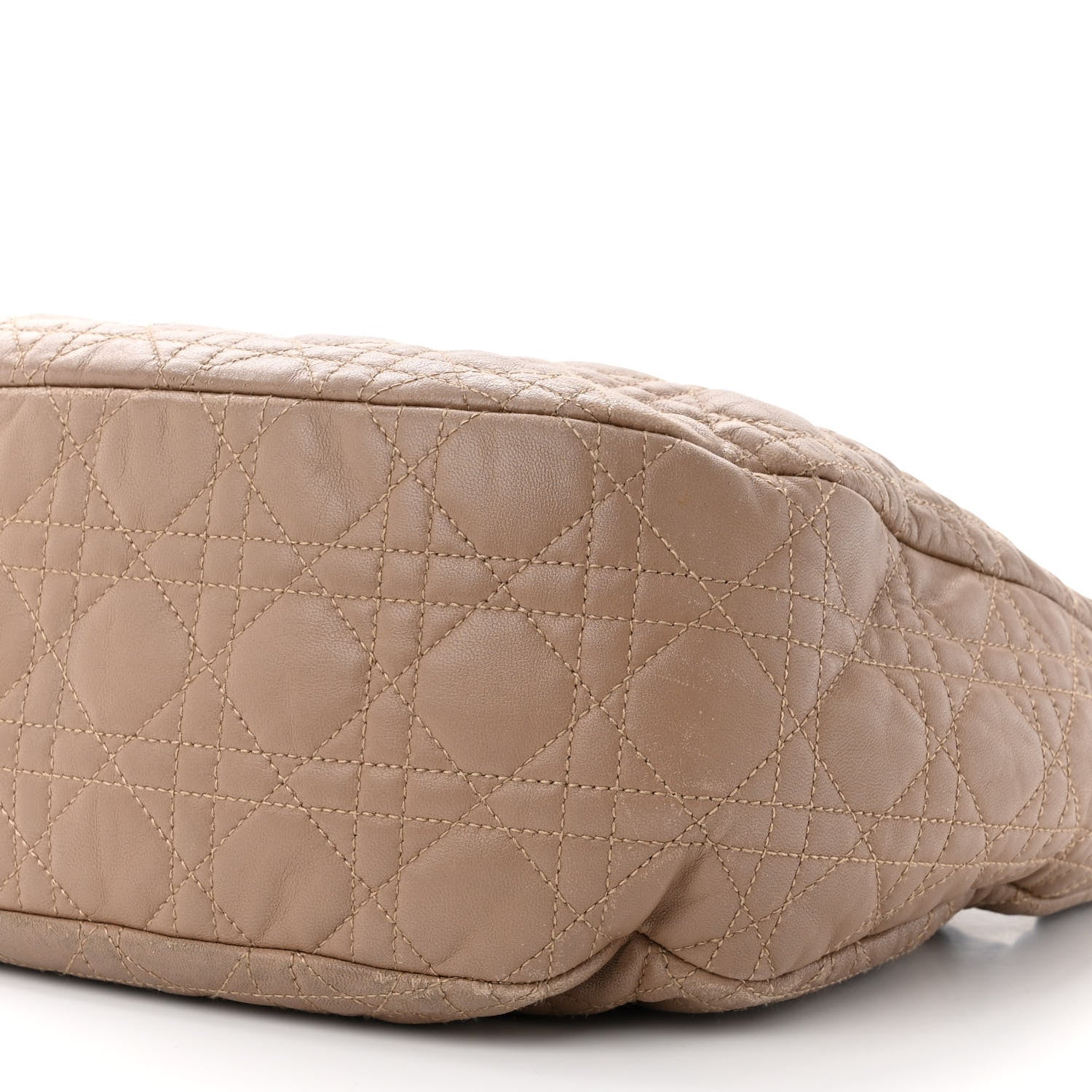 Christian Dior Lambskin Cannage Large Dior Soft Hobo Beige 10 of 13