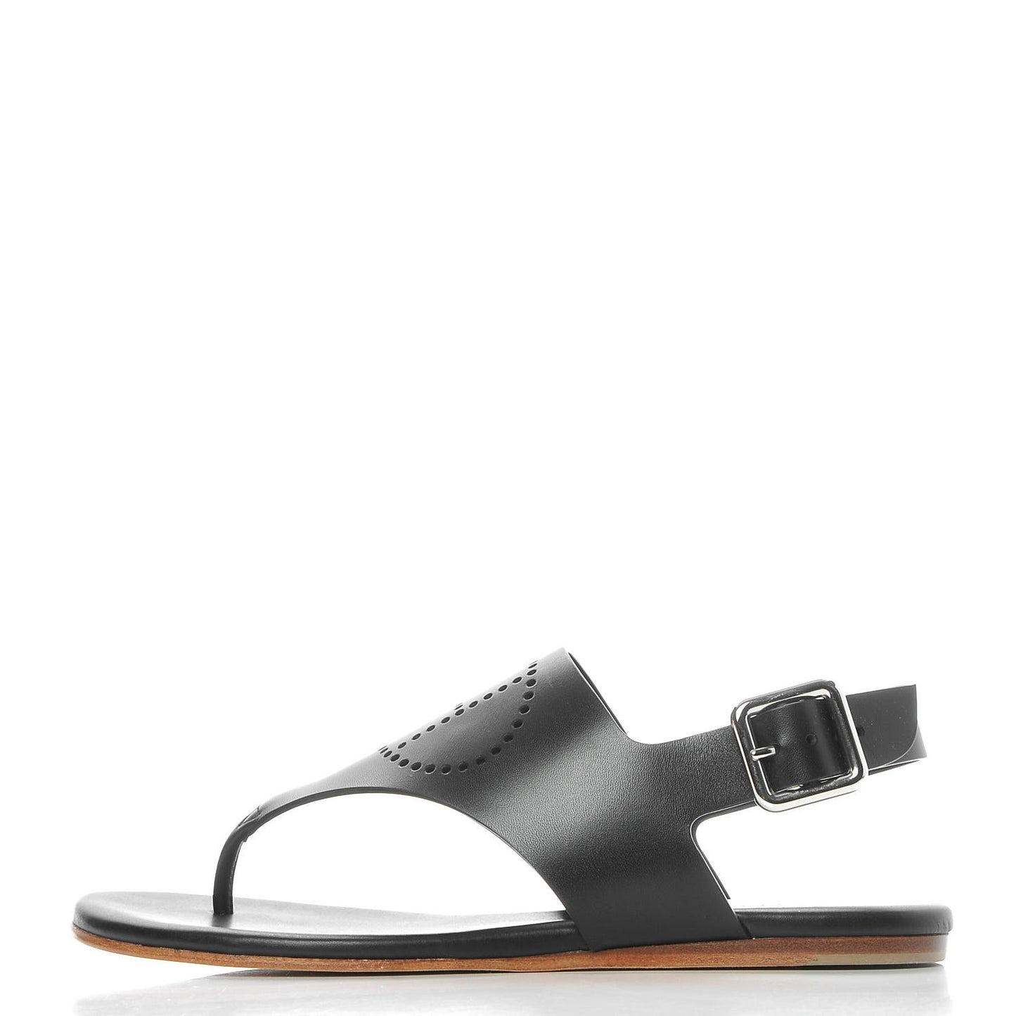Calfskin Kola Sandals 35 Black