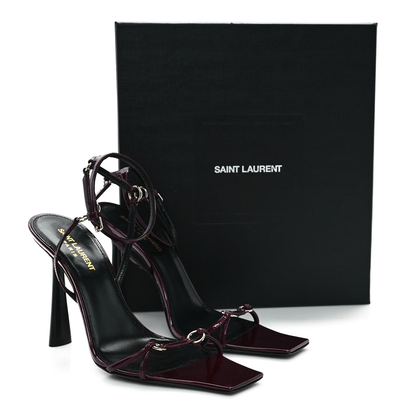 Vernice Gloss Nova 105 Sandals 39 Deep Bordeaux