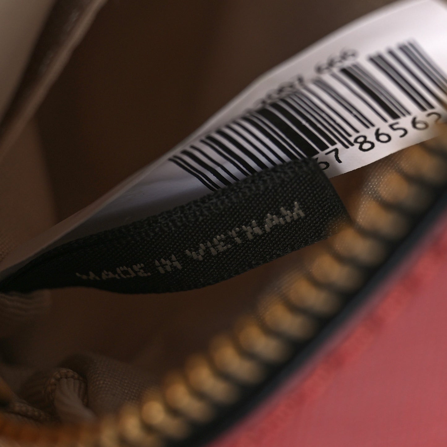 Saffiano Small Snapshot Camera Bag Pink Multicolor