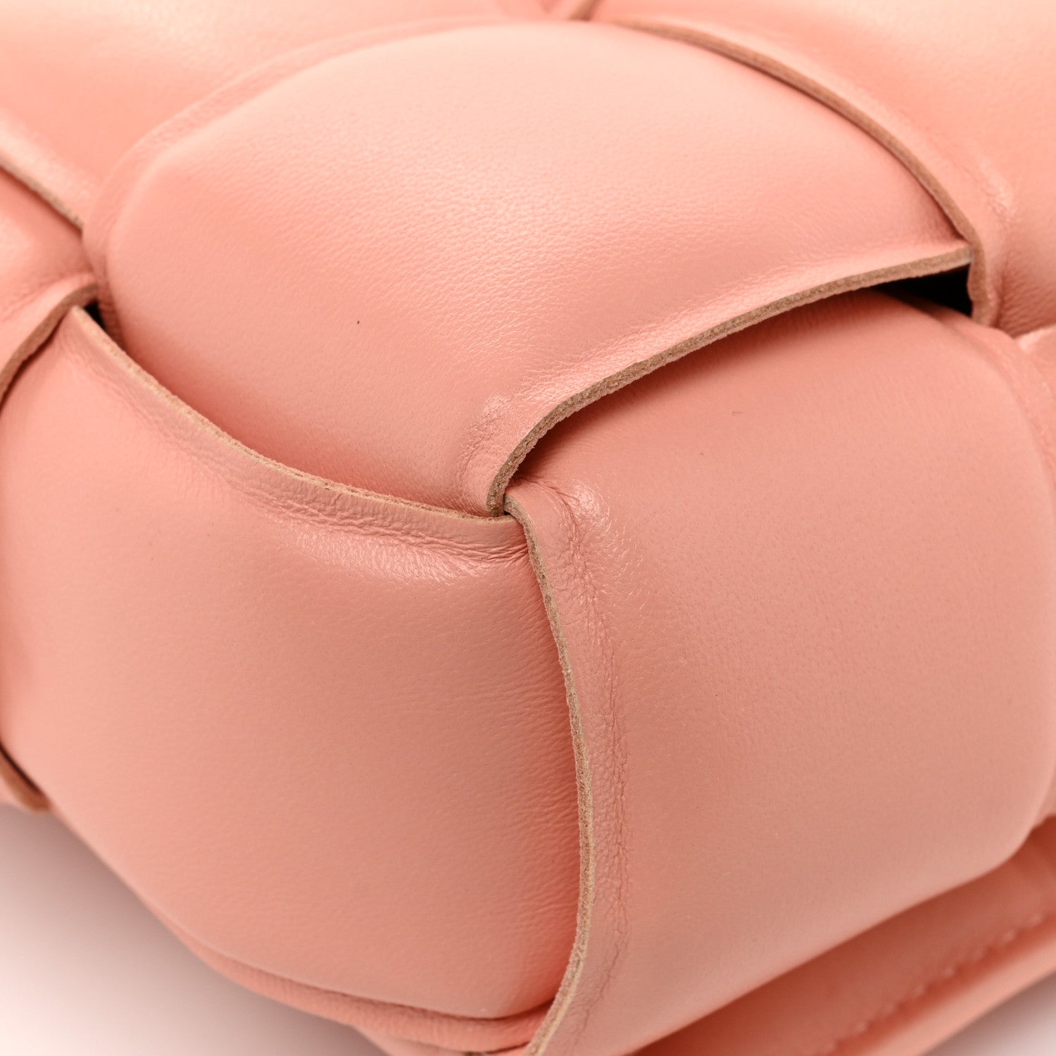 Bottega Veneta Nappa Maxi Intreccio Padded Cassette Crossbody Bag Peachy 13 of 14
