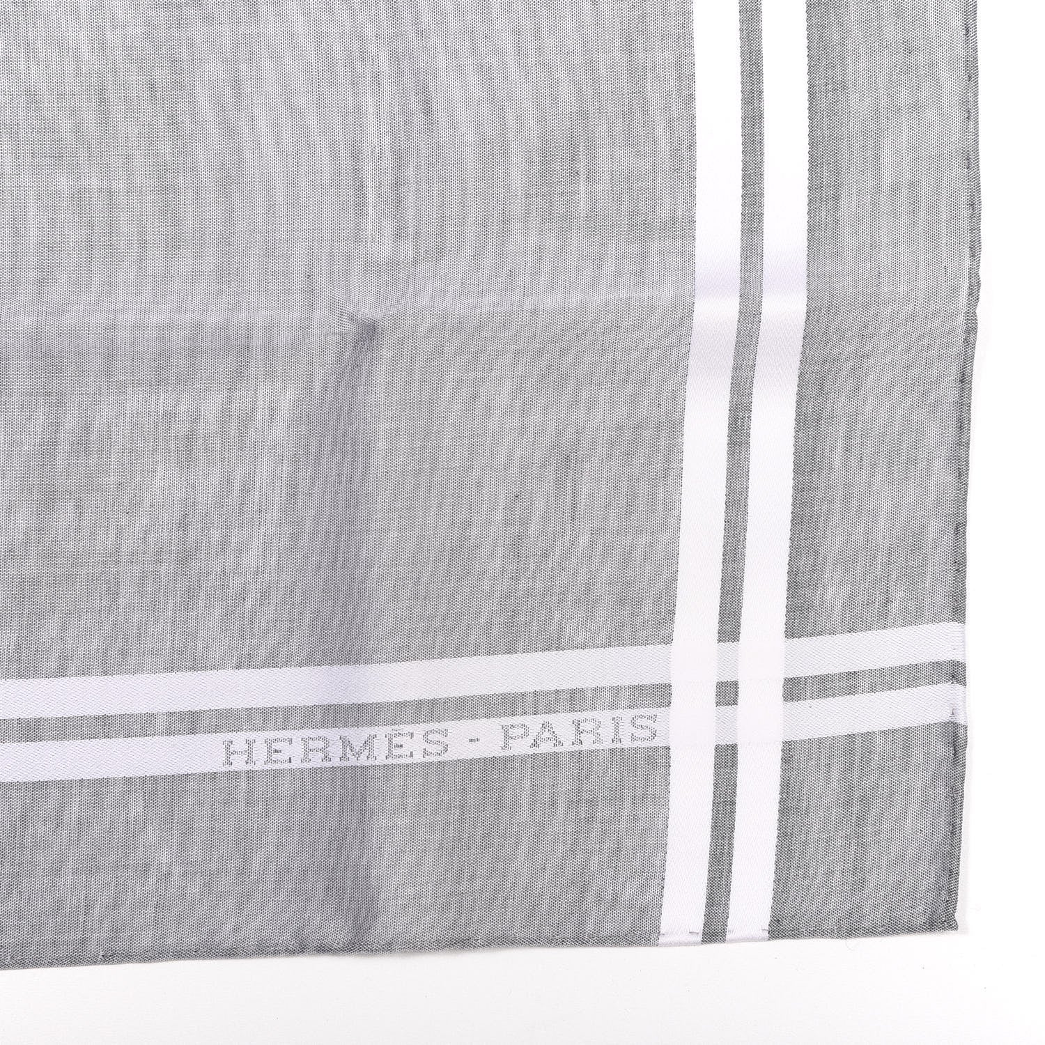 Hermes Cotton Handkerchief Anthracite 2 of 3