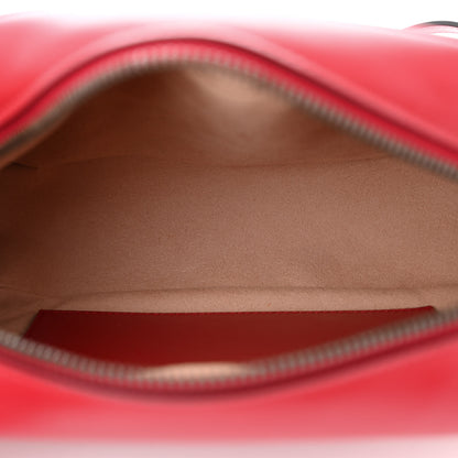 Gucci Calfskin Matelasse Small GG Marmont Chain Shoulder Bag Hibiscus Red 5 of 10