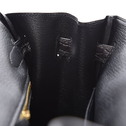 Hermes Togo Matte Alligator Birkin Touch 30 Black 12 of 40