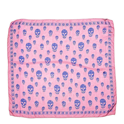 Alexander McQueen Silk Chiffon Skull Scarf Pink 1 of 6