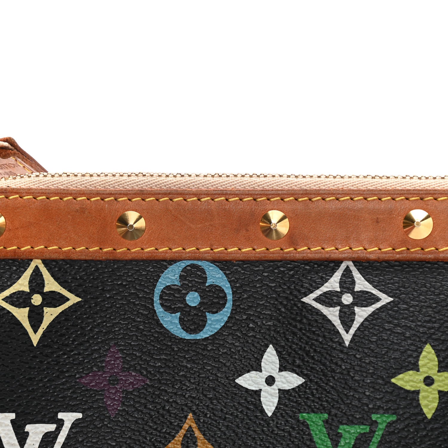 Louis Vuitton Monogram Multicolor Pochette Accessories Black 13 of 16