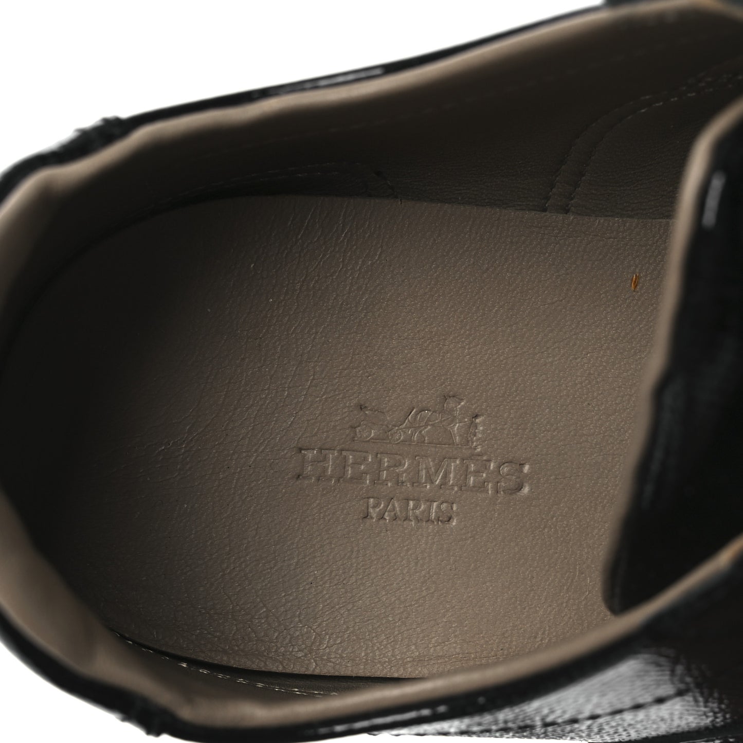 Patent Epsom Calfskin Trail Sneakers 37 Black