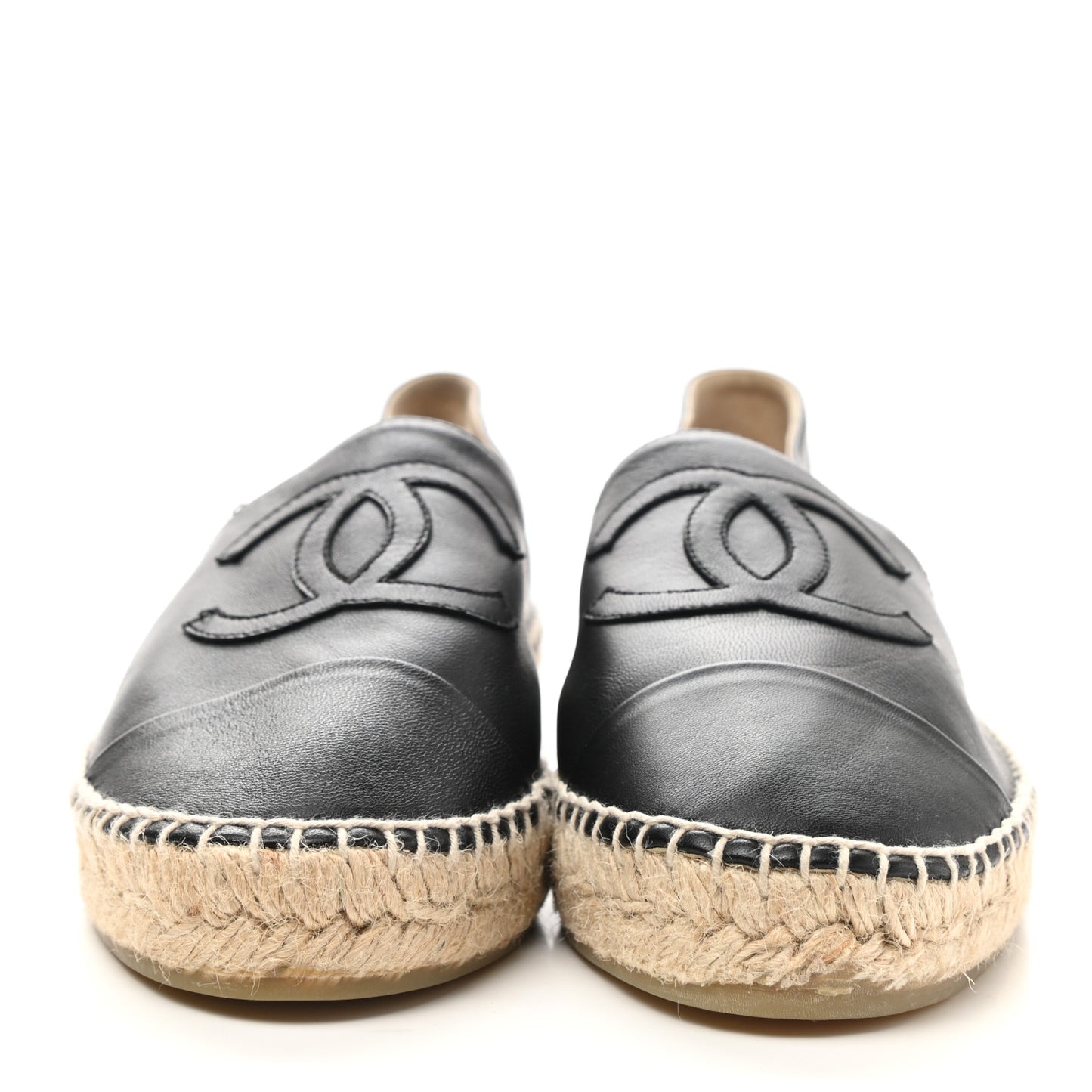 Lambskin CC Espadrilles 40 Black