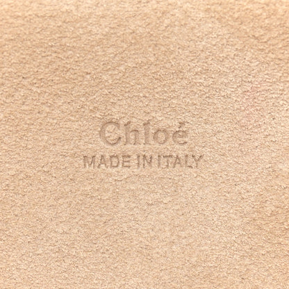 Chloe Snakeskin Suede Medium Faye Shoulder Bag Desert Beige 6 of 13