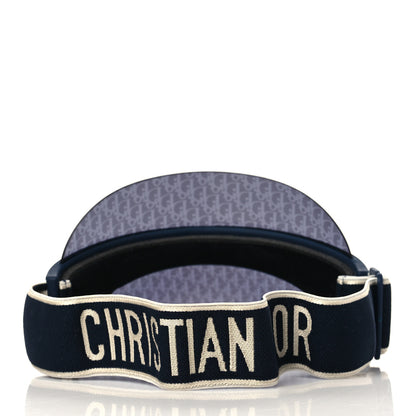 Christian Dior Oblique DiorClub V1U Sun Visor Blue 4 of 6