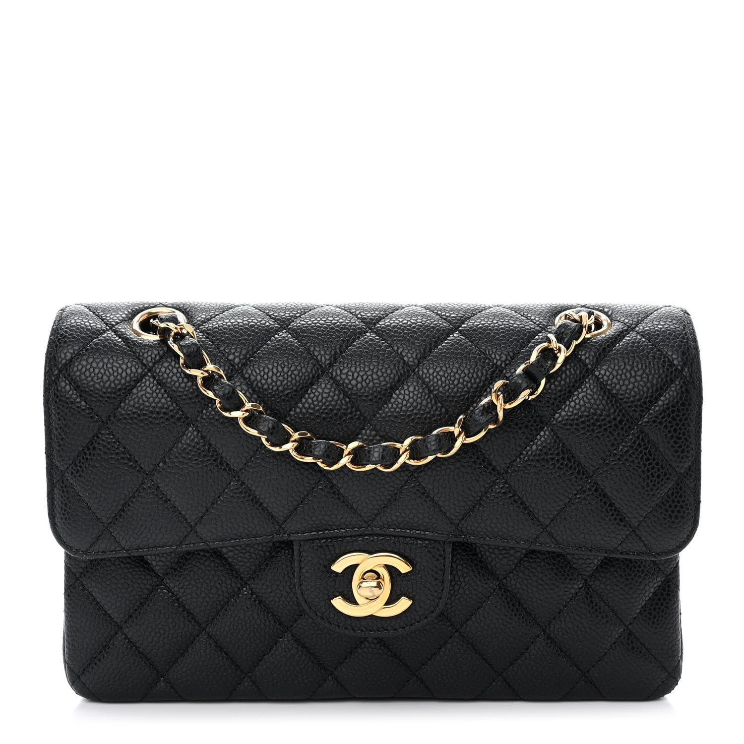 Chanel Caviar Quilted Small Double Flap Black 1 of 12