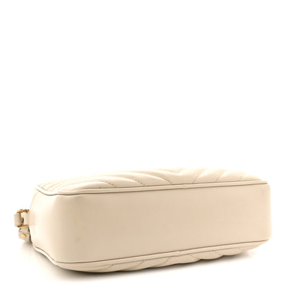 Saint Laurent Calfskin Matelasse Monogram Lou Camera Bag Crema Soft 4 of 14