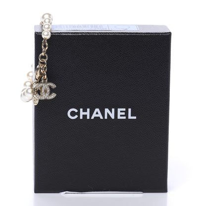 Chanel Pearl Crystal CC Bracelet Gold 5 of 5
