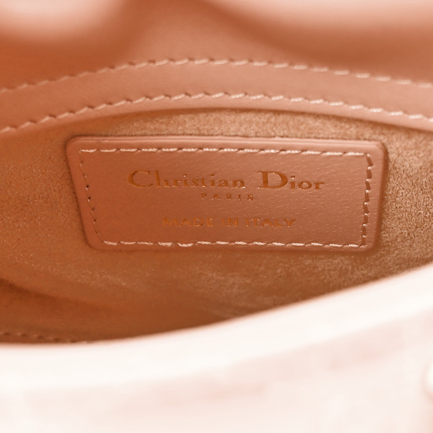 Christian Dior Lambskin Cannage Micro Lady Dior Rose Des Vents 6 of 10