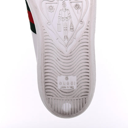 Gucci Calfskin Ayers Web Pineapple Ladybug Embroidered Womens Ace Sneakers 37.5 White 15 of 20