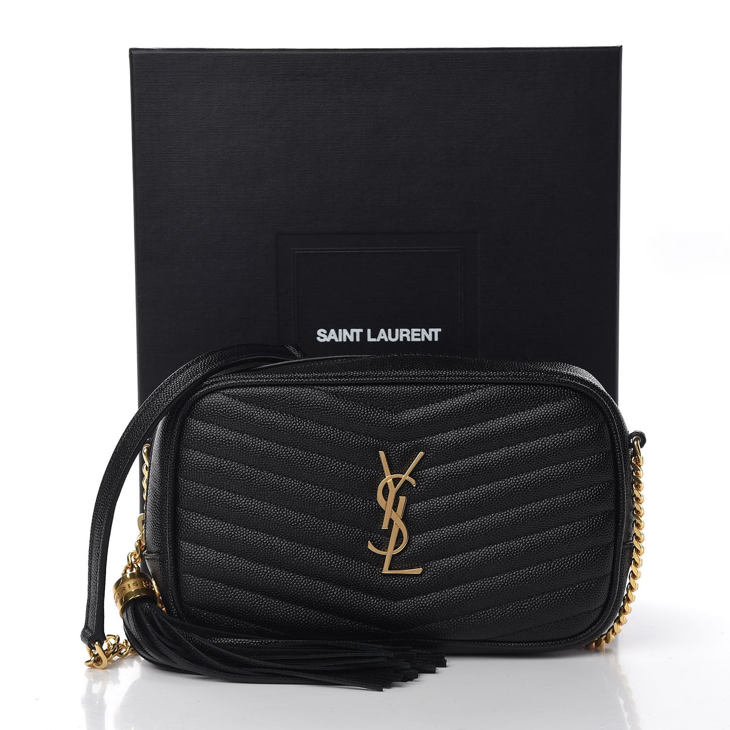 Grain De Poudre Matelasse Monogram Mini Lou Camera Bag Black