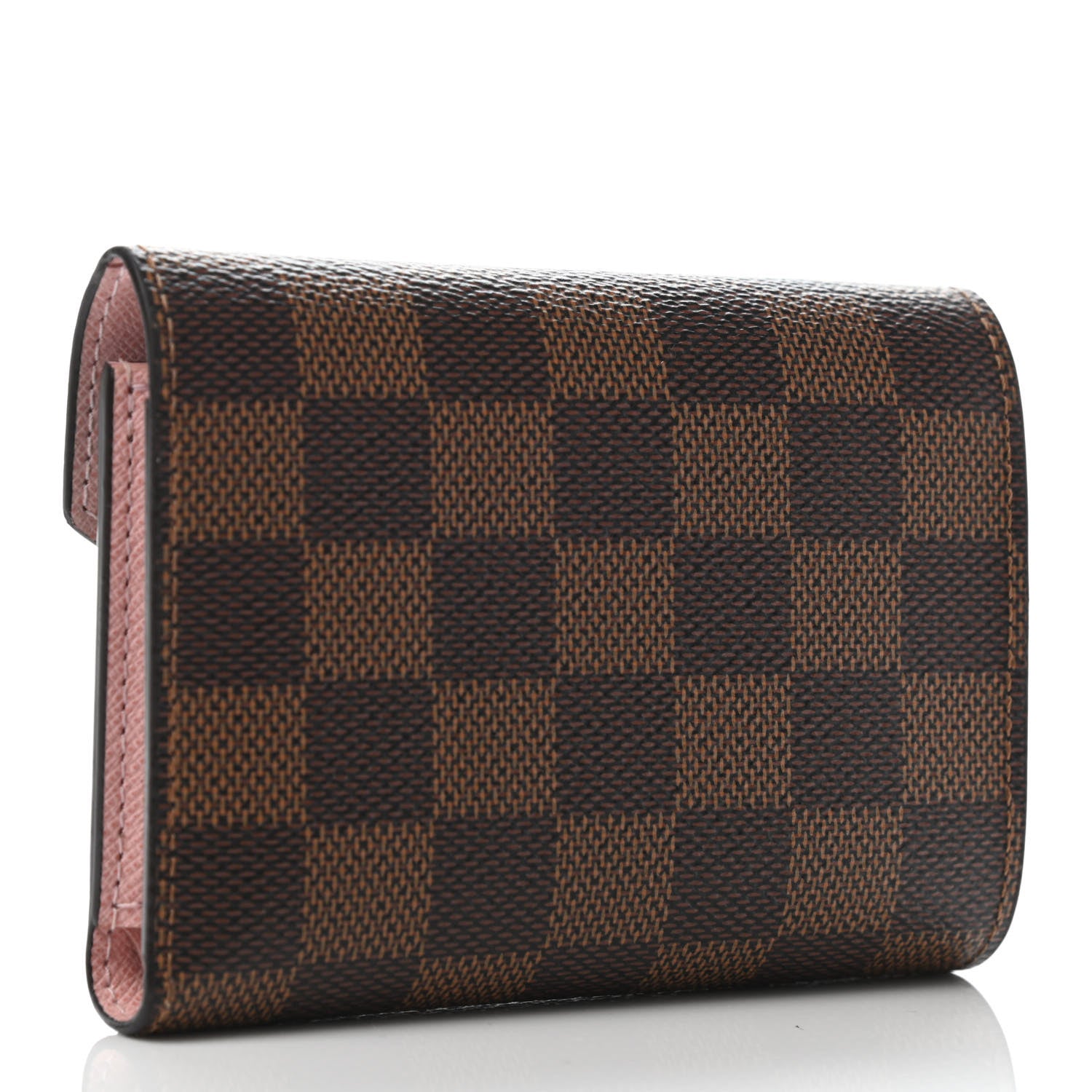 Louis Vuitton Damier Ebene Victorine Wallet Rose Ballerine 2 of 4