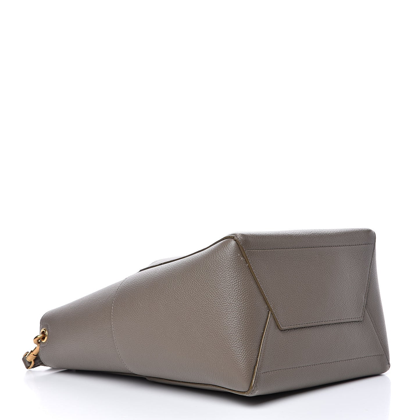 Soft Grained Calfskin Sangle Bucket Bag Taupe