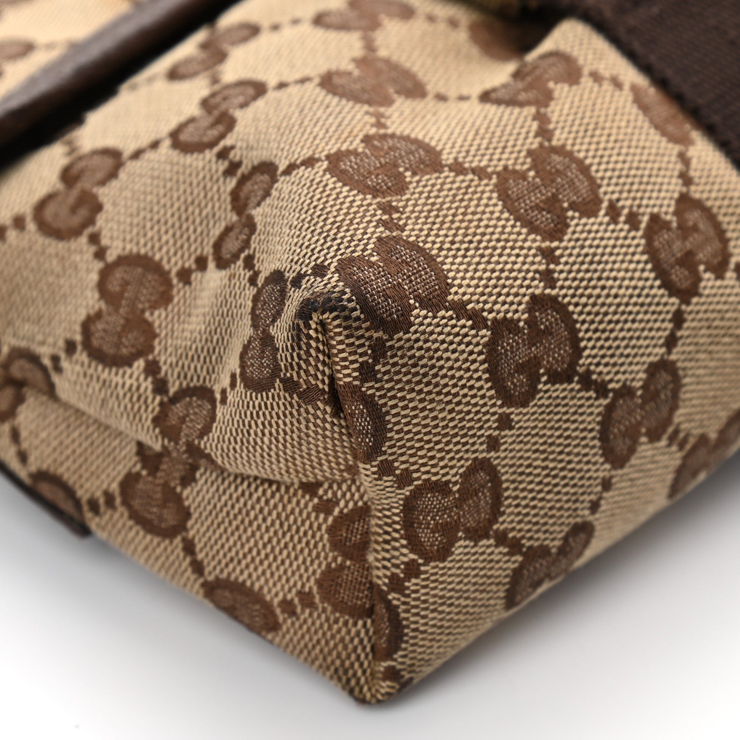 Gucci Monogram Waist Pouch Bag Dark Brown 9 of 16