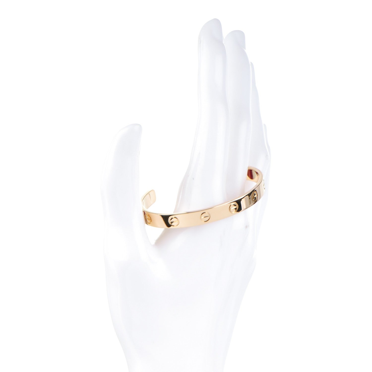 Cartier 18K Yellow Gold LOVE Cuff Bracelet 16 2 of 5