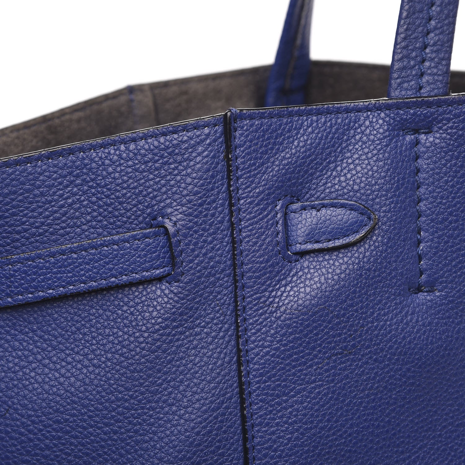 Celine Soft Grained Calfskin Medium Belt Cabas Phantom Indigo 13 of 16
